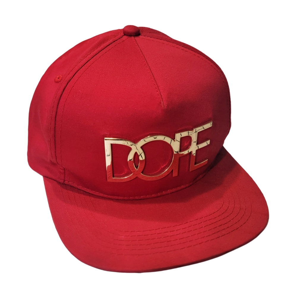 Red & Gold DOPE Snapback